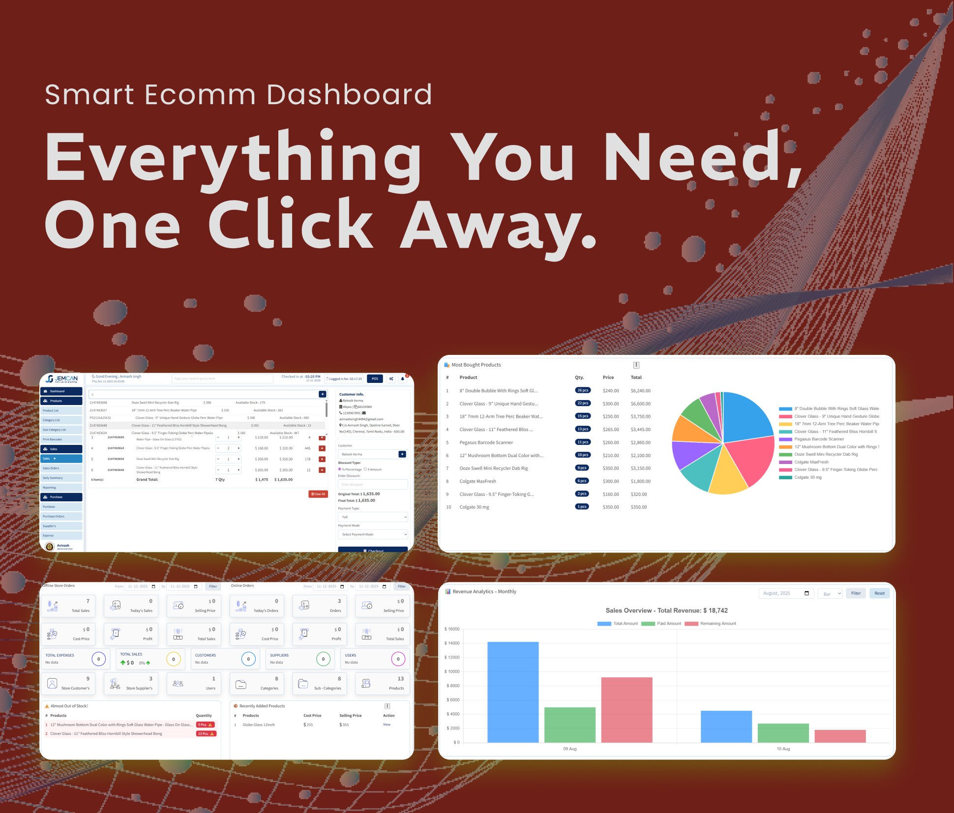 EcomSphere Dashboard